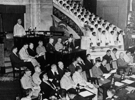 19480531이승만 임시의장 인사말 · 출처: 위키미디어 커먼즈 (퍼블릭 도메인)