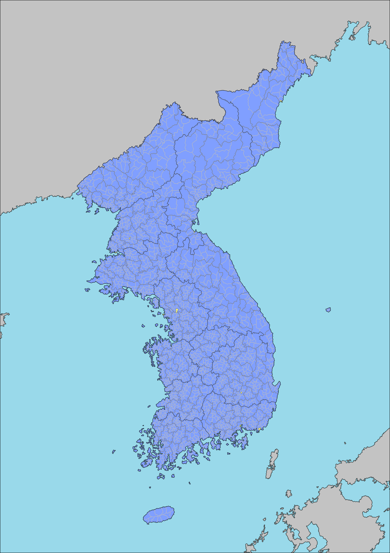Administrative Map of Korea (April 1, 19 · 출처: <a href=